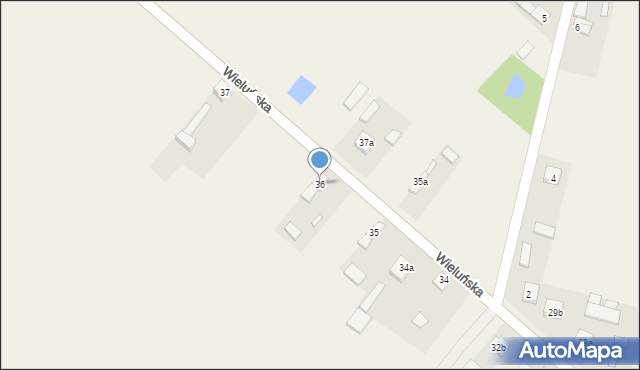 Dobryszyce, Wieluńska, 36, mapa Dobryszyce