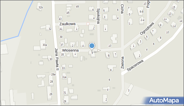 Dobrzany, Wiosenna, 3, mapa Dobrzany