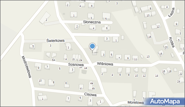 Dobrzykowice, Wiśniowa, 1, mapa Dobrzykowice