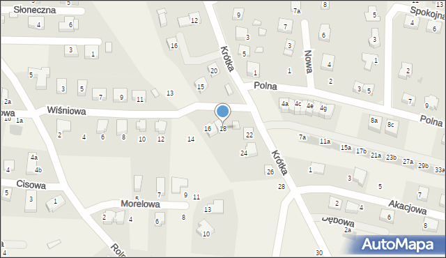 Dobrzykowice, Wiśniowa, 18, mapa Dobrzykowice