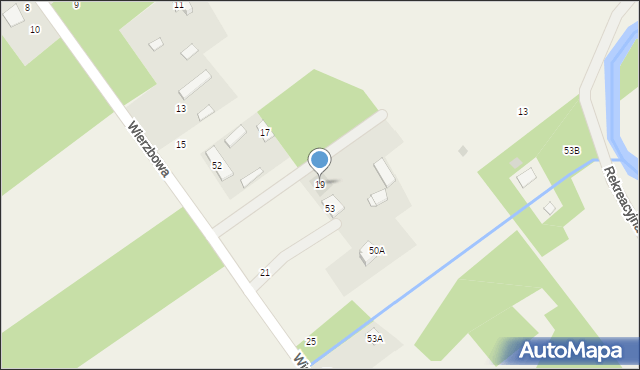 Dobrzyniec, Wierzbowa, 19, mapa Dobrzyniec