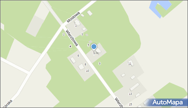 Dobrzyniec, Wierzbowa, 7, mapa Dobrzyniec