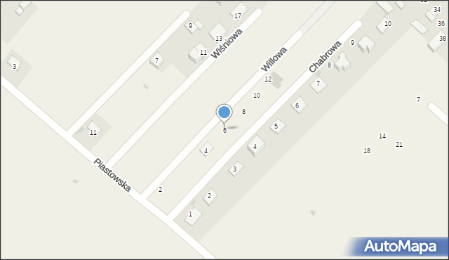 Dojazdów, Willowa, 6, mapa Dojazdów
