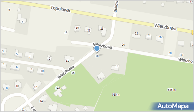 Dolaszewo, Wierzbowa, 16, mapa Dolaszewo