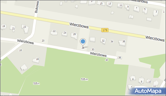 Dolaszewo, Wierzbowa, 28, mapa Dolaszewo