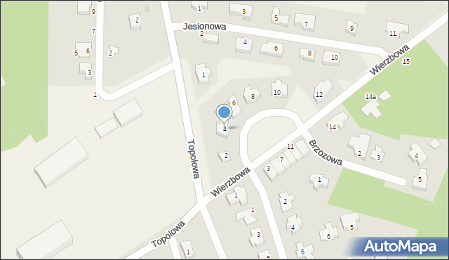 Dolaszewo, Wierzbowa, 4, mapa Dolaszewo