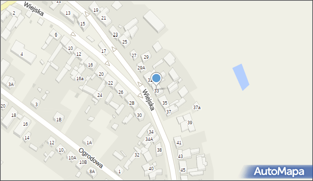 Dolice, Wiejska, 33, mapa Dolice