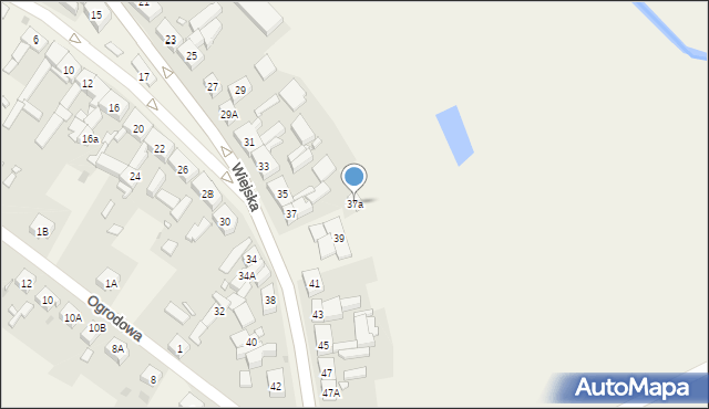 Dolice, Wiejska, 37a, mapa Dolice