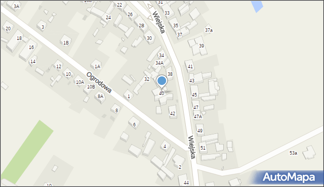 Dolice, Wiejska, 40, mapa Dolice