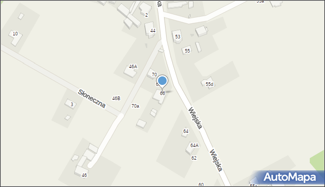 Dolice, Wiejska, 66, mapa Dolice