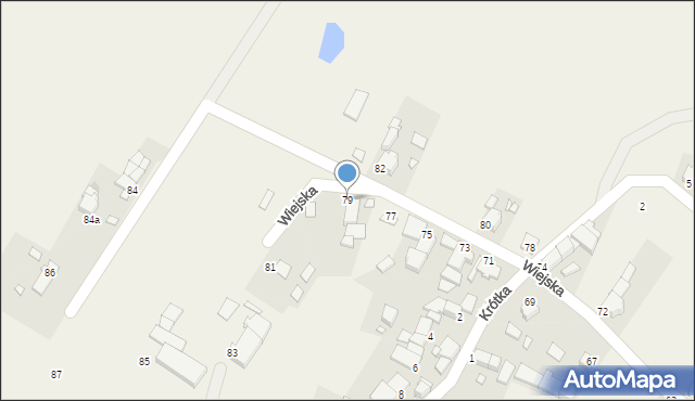 Dolna, Wiejska, 79, mapa Dolna