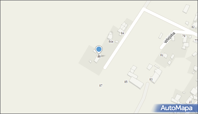 Dolna, Wiejska, 86, mapa Dolna