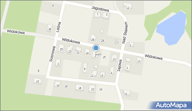 Domatówko, Widokowa, 17, mapa Domatówko