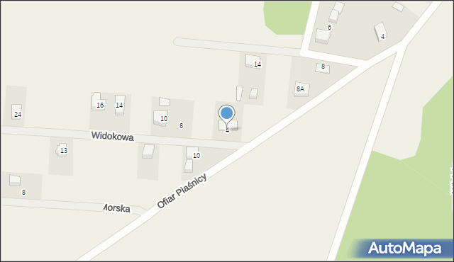 Domatowo, Widokowa, 4, mapa Domatowo