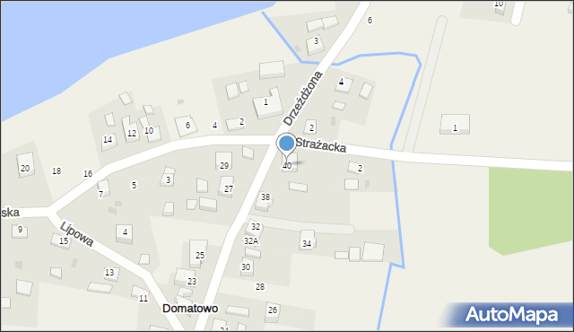 Domatowo, Wiejska, 40, mapa Domatowo