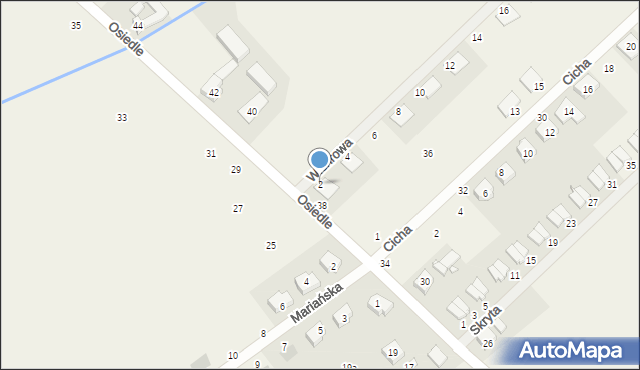 Dopiewiec, Wichrowa, 2, mapa Dopiewiec