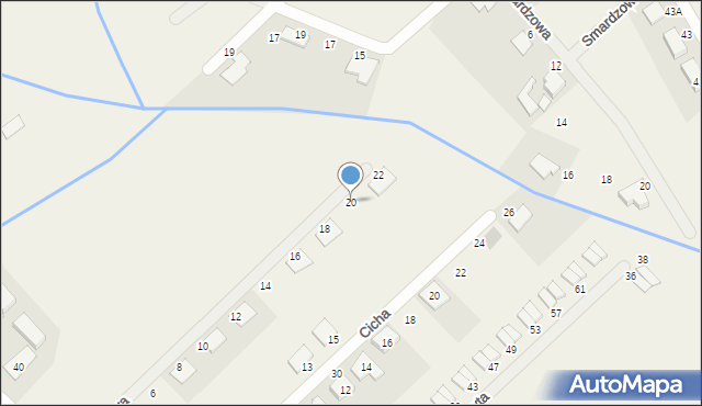 Dopiewiec, Wichrowa, 20, mapa Dopiewiec