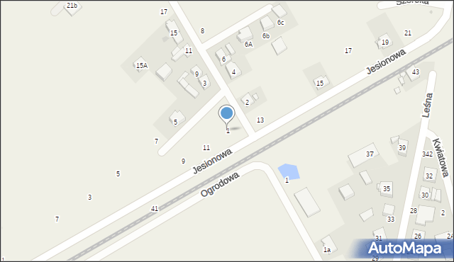 Dopiewiec, Wierzbowa, 1, mapa Dopiewiec