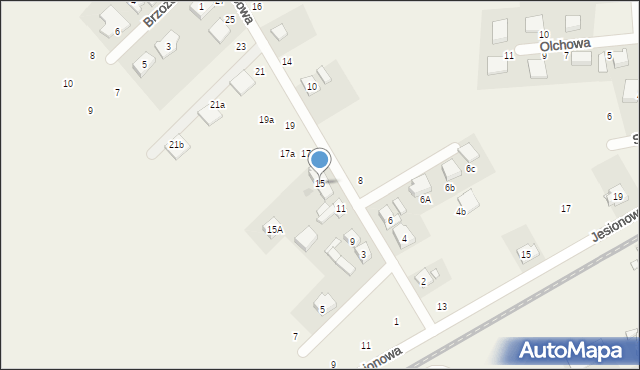 Dopiewiec, Wierzbowa, 15, mapa Dopiewiec