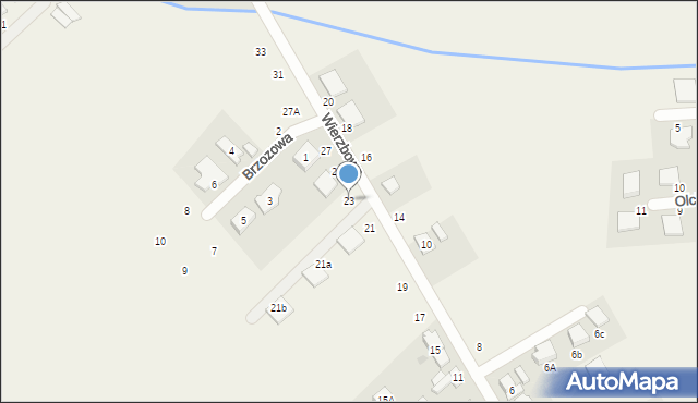 Dopiewiec, Wierzbowa, 23, mapa Dopiewiec