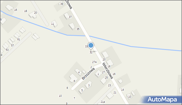 Dopiewiec, Wierzbowa, 31, mapa Dopiewiec