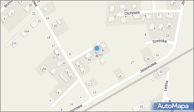 Dopiewiec, Wierzbowa, 6b, mapa Dopiewiec