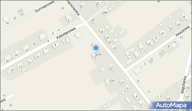 Dopiewo, Więckowska, 15, mapa Dopiewo