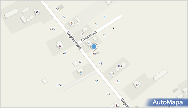 Dopiewo, Więckowska, 50, mapa Dopiewo