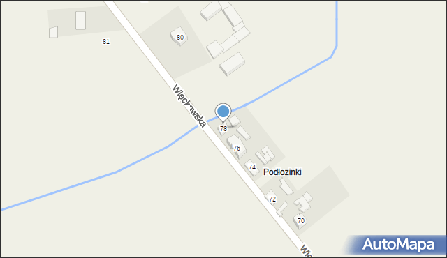 Dopiewo, Więckowska, 78, mapa Dopiewo