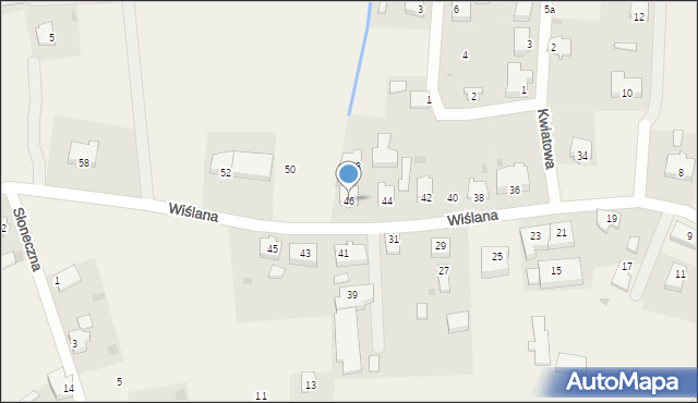 Drewnica, Wiślana, 46, mapa Drewnica