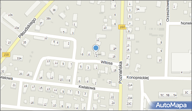 Drezdenko, Witosa Wincentego, 2, mapa Drezdenko