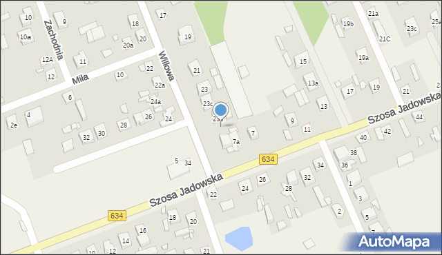 Duczki, Willowa, 23b, mapa Duczki