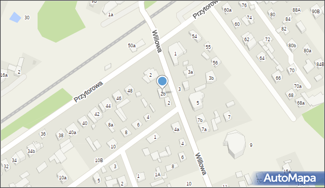 Duczki, Willowa, 2b, mapa Duczki
