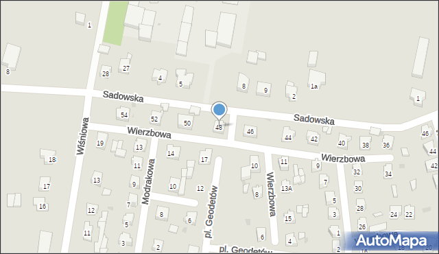 Działoszyn, Wierzbowa, 48, mapa Działoszyn