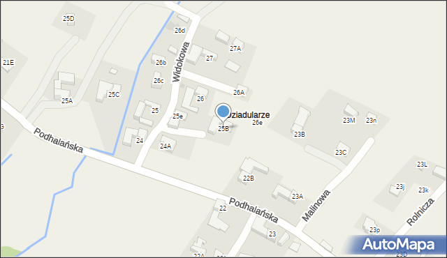 Dzianisz, Widokowa, 4, mapa Dzianisz