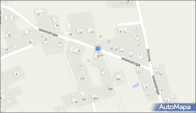 Dzięgielów, Wielodroga, 19, mapa Dzięgielów