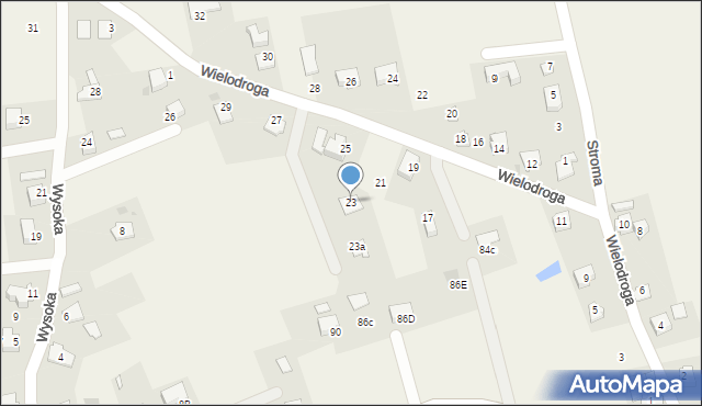 Dzięgielów, Wielodroga, 23, mapa Dzięgielów