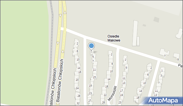 Dzierżoniów, Wieniawskiego Henryka, 3, mapa Dzierżoniów