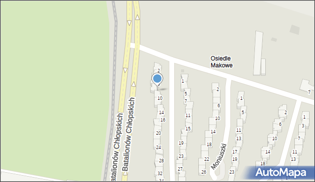 Dzierżoniów, Wieniawskiego Henryka, 8, mapa Dzierżoniów