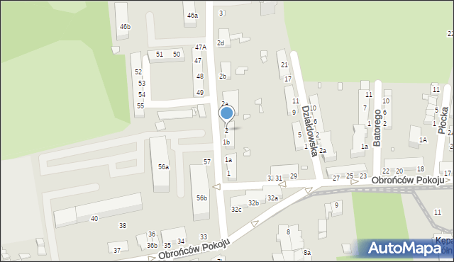 Elbląg, Wiejska, 2, mapa Elbląga