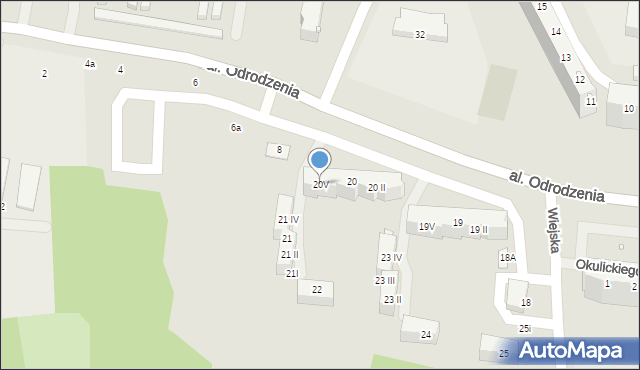 Elbląg, Wiejska, 20V, mapa Elbląga