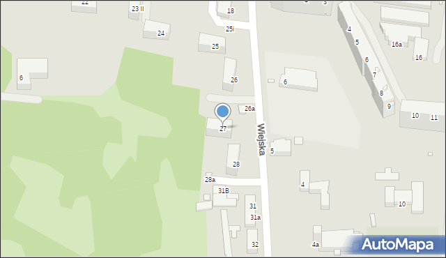 Elbląg, Wiejska, 27, mapa Elbląga