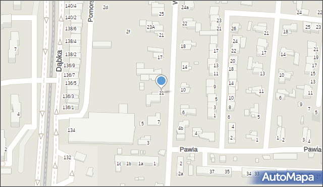 Elbląg, Wiślicka, 11, mapa Elbląga