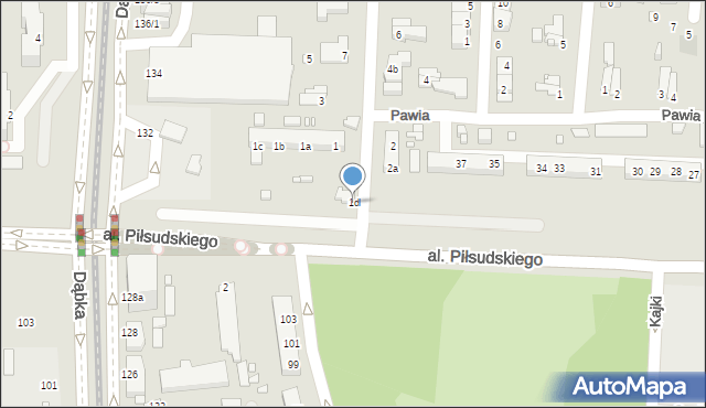 Elbląg, Wiślicka, 1d, mapa Elbląga