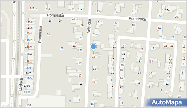 Elbląg, Wiślicka, 20, mapa Elbląga