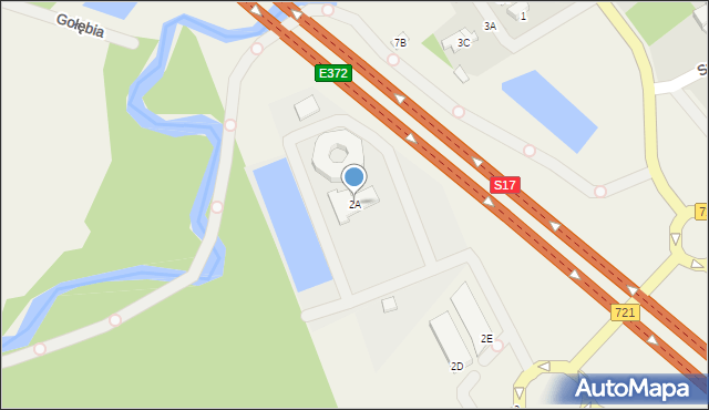 Emów, Wiązowska, 2A, mapa Emów