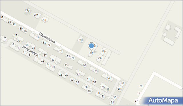 Falenty Nowe, Willowa, 29t, mapa Falenty Nowe