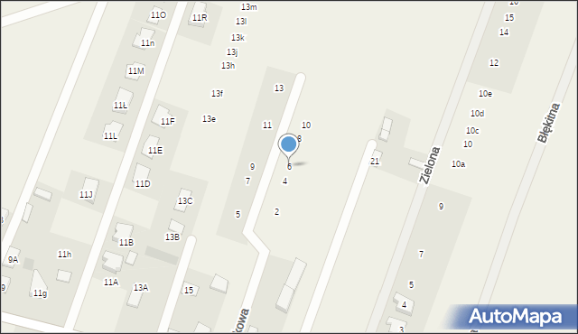 Fasty, Widokowa, 6, mapa Fasty