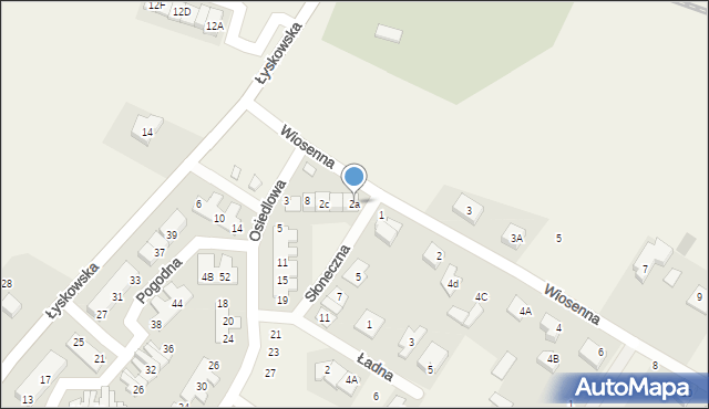 Fasty, Wiosenna, 2a, mapa Fasty