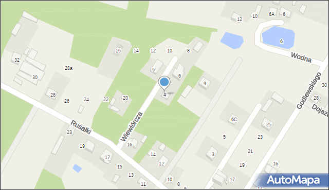 Fiukały, Wiewiórcza, 4, mapa Fiukały